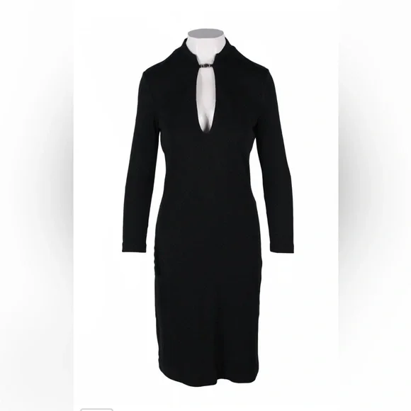 black halloween witch dress Classy Black Prom Dress Formal Dress with Bubble Sleeves